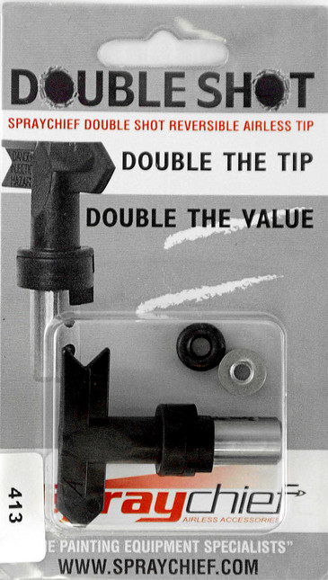 Double Shot Reversible Spray Tip, 2 tips in 1, VALUE for money