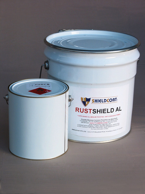 RUSTSHIELD AL 2pac aluminium coloured ALL IN ONE roof paint