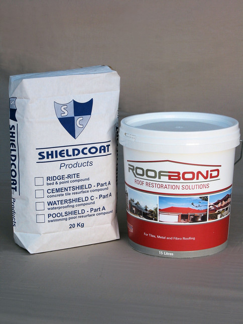 CEMENTSHIELD- filler for old asbestos and badly pitted tiles